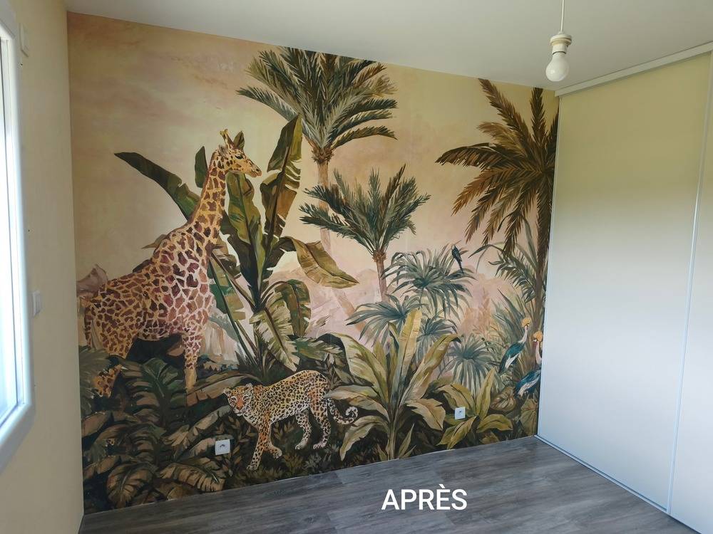 Revêtement mural jungle - 01